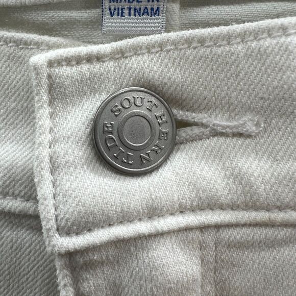 Southern Tide Women White Stretch Skinny Jean Resort Tapered size 29 - Picture 6 of 16